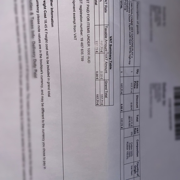 Comme Des Garçons Play X Converse - Picture 4 of 4